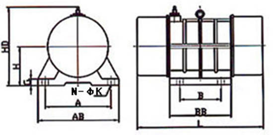 振動(dòng)電機(jī)外形尺寸